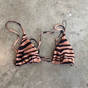 Skatie Bikini Malibu Ella Top Tiger Stripe Size XS